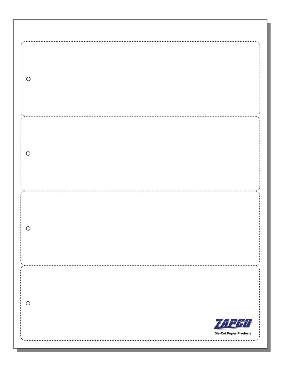 Printable Blank Bookmark Template