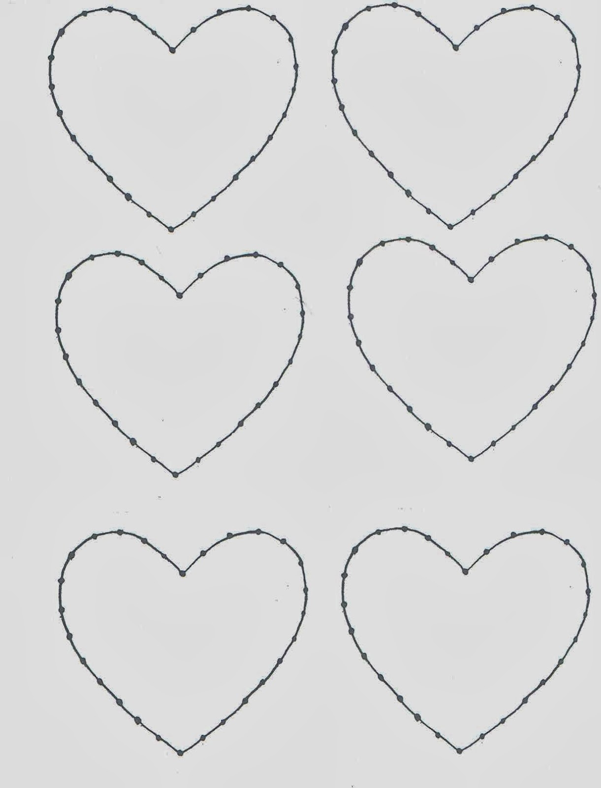 Free String Art Printable Heart Templates