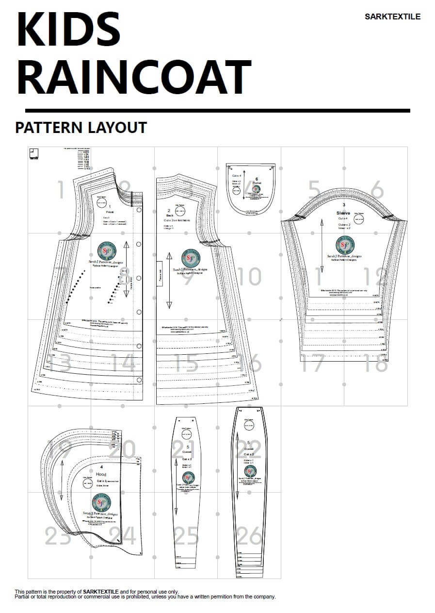 Free Printable Raincoat Template Quilt Pattern