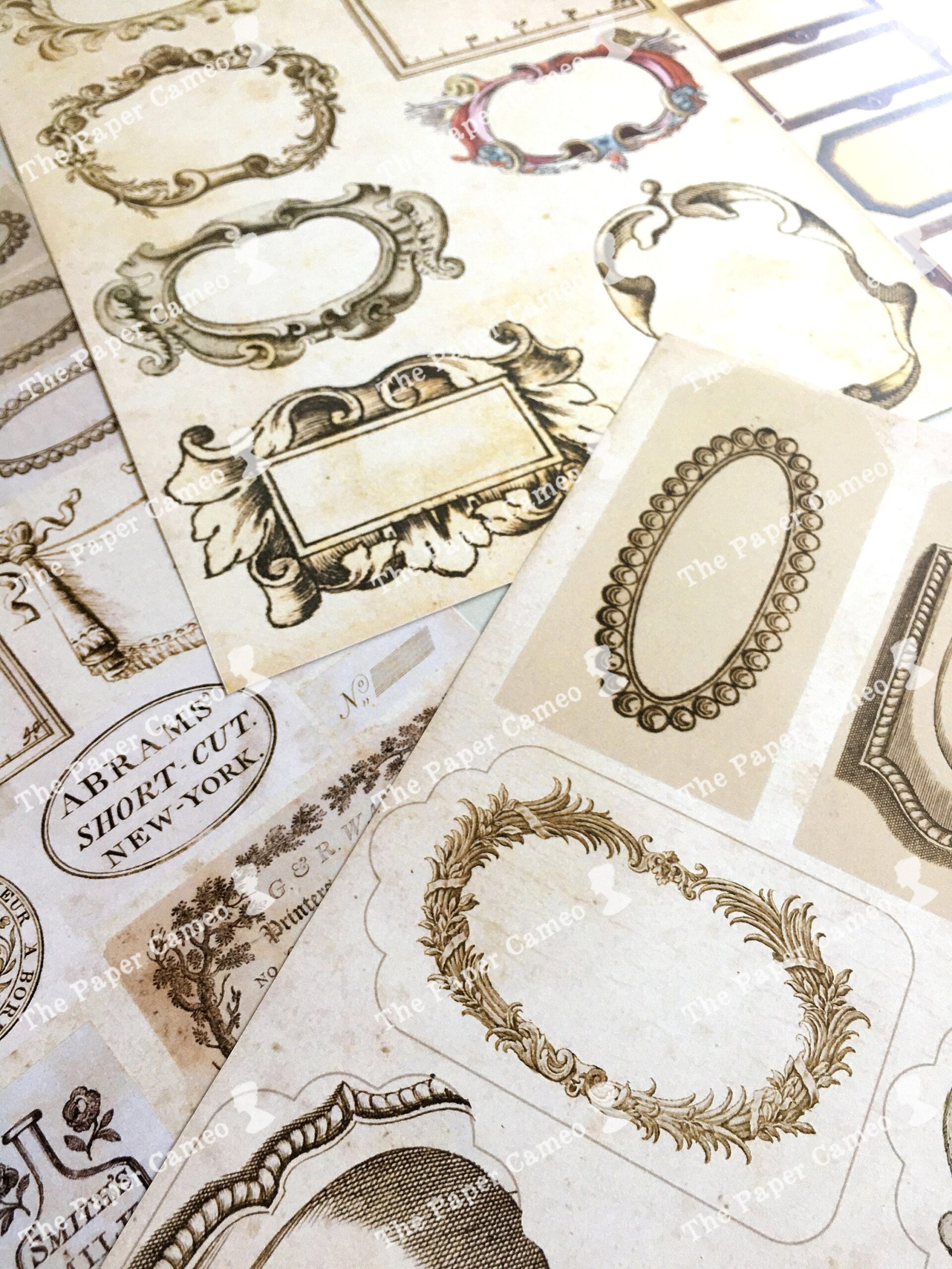 LABELS And TAGS Printable Vintage Labels Junk Journal Label 