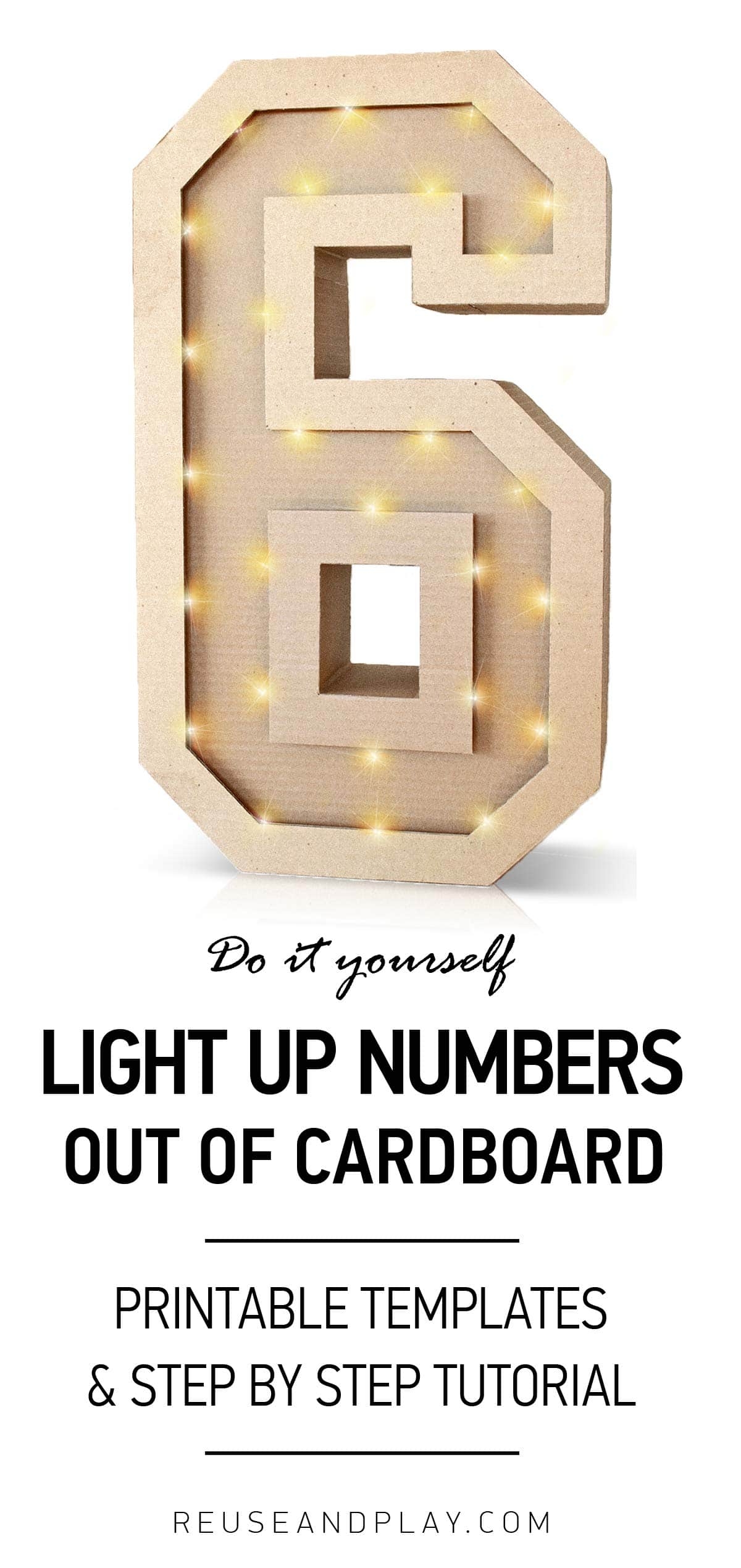Giant Number Template Free Printable