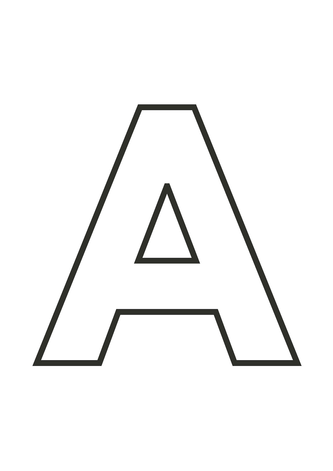 Large Printable Alphabet Letters For Classroom 8 Inch Big Number 
