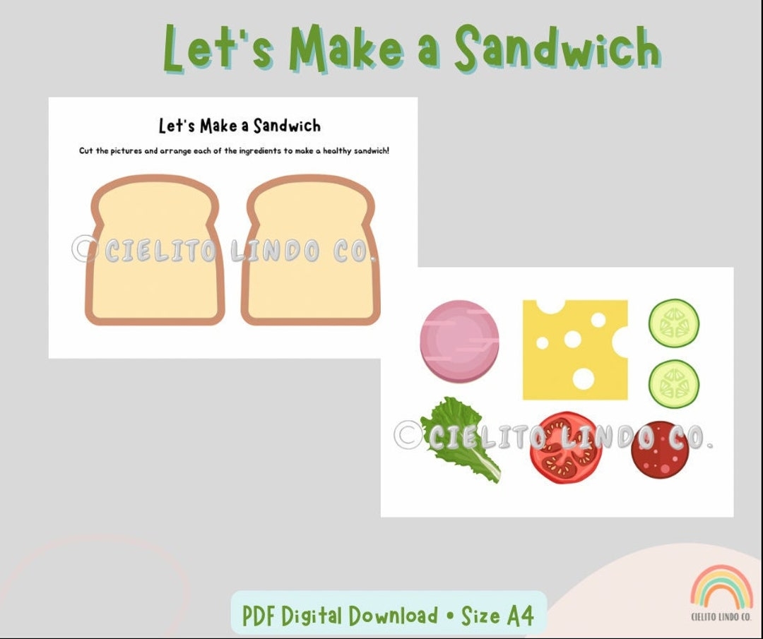 Free Printable Sandwich Template