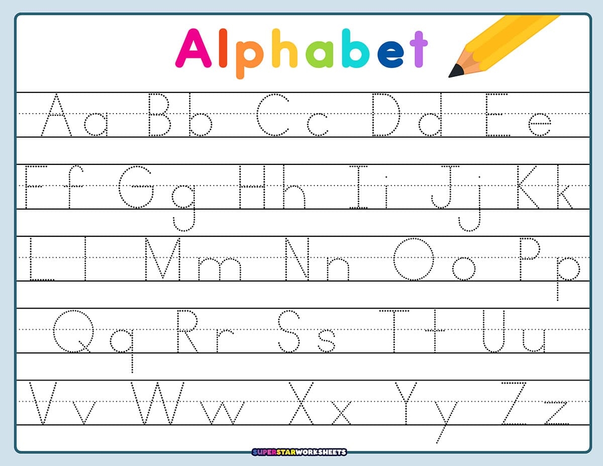 Letter Tracing Worksheets Free Printable Pdf