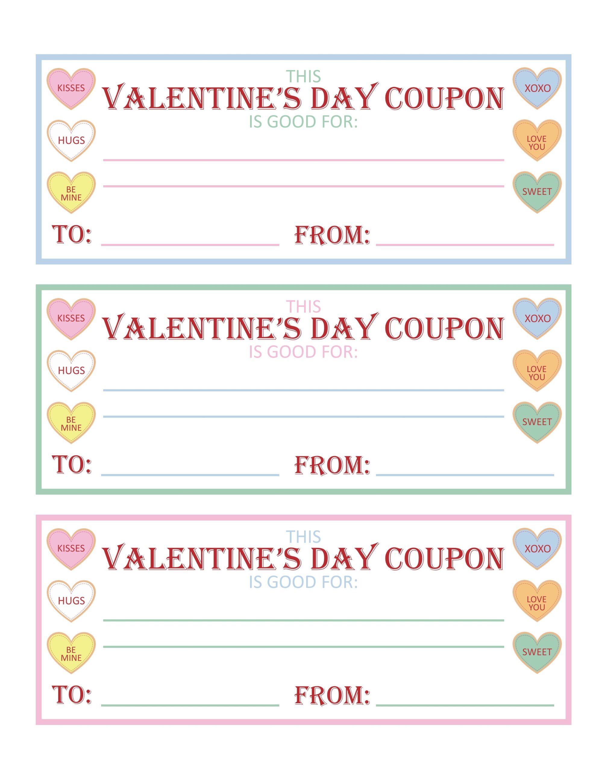Printable Valentine Templates Free