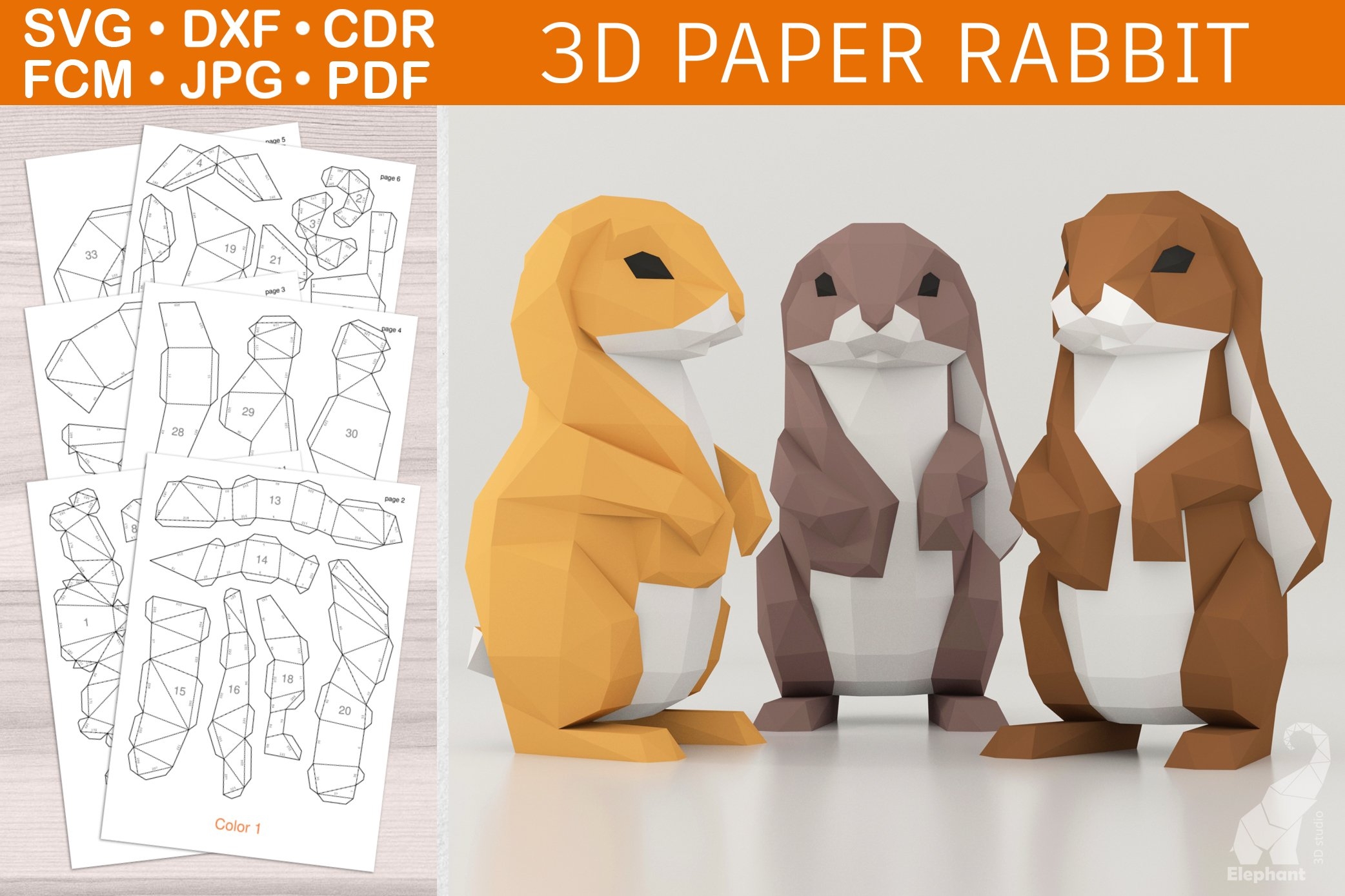 Printable Free 3d Paper Sculpture Templates