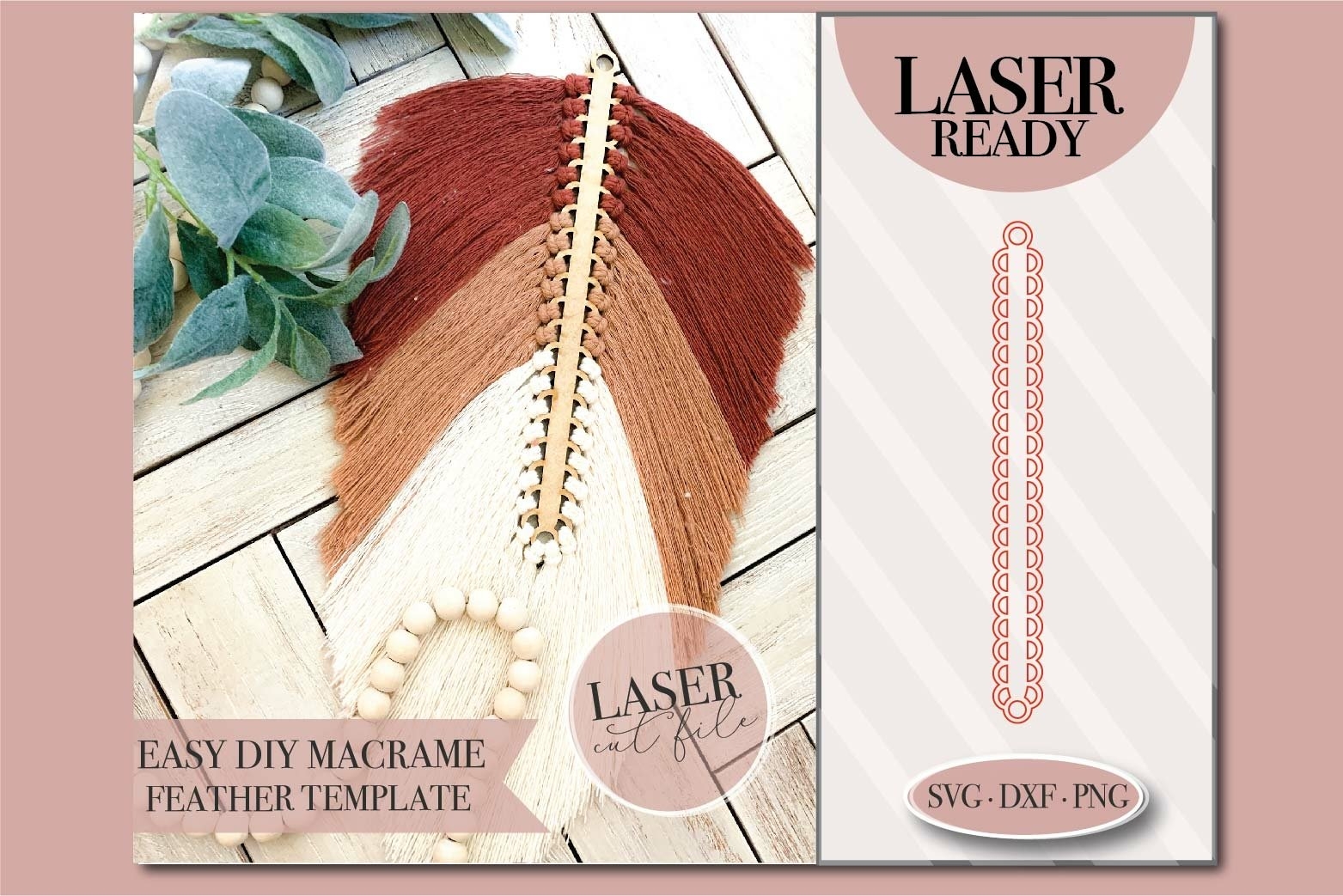 Macrame Feather Template Printable Pdf Free