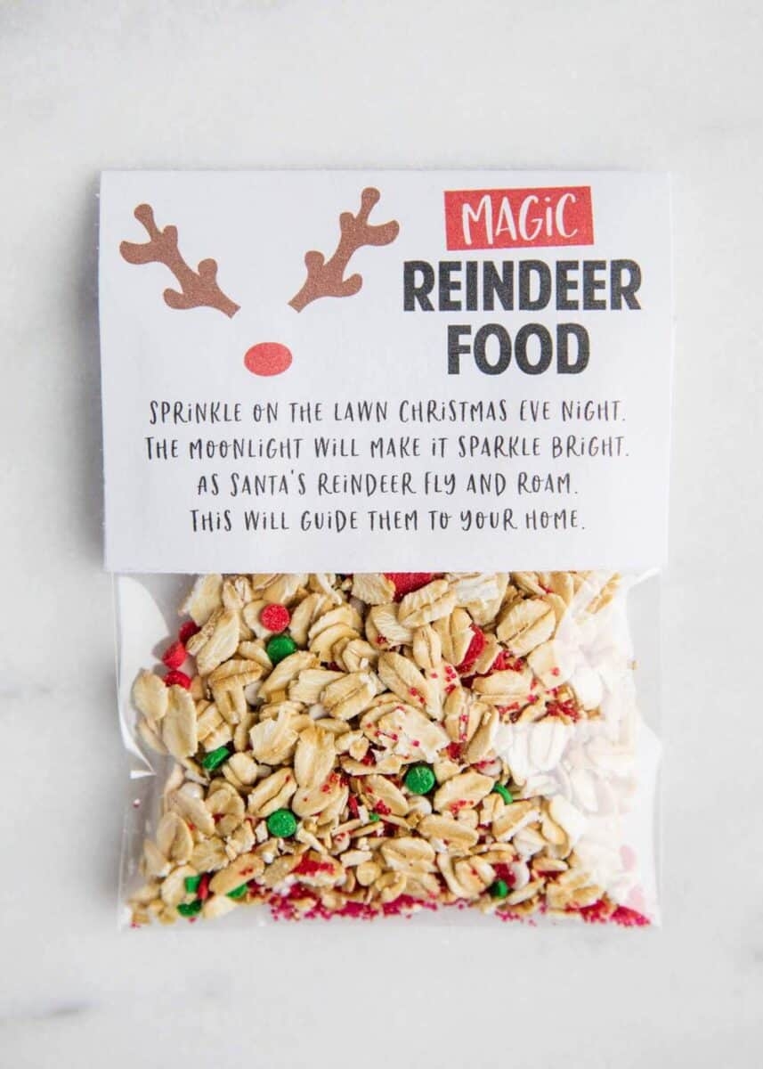 Free Printable Reindeer Food Template