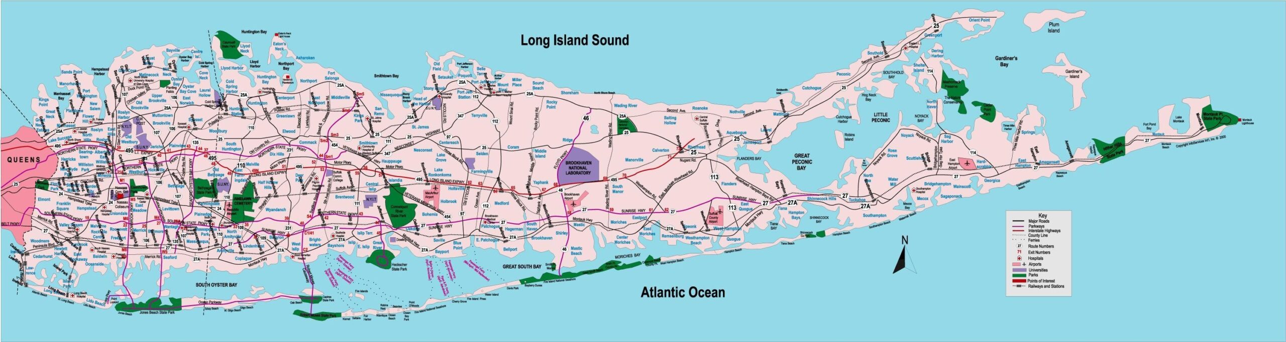 Printable Map Of Long Island Ny
