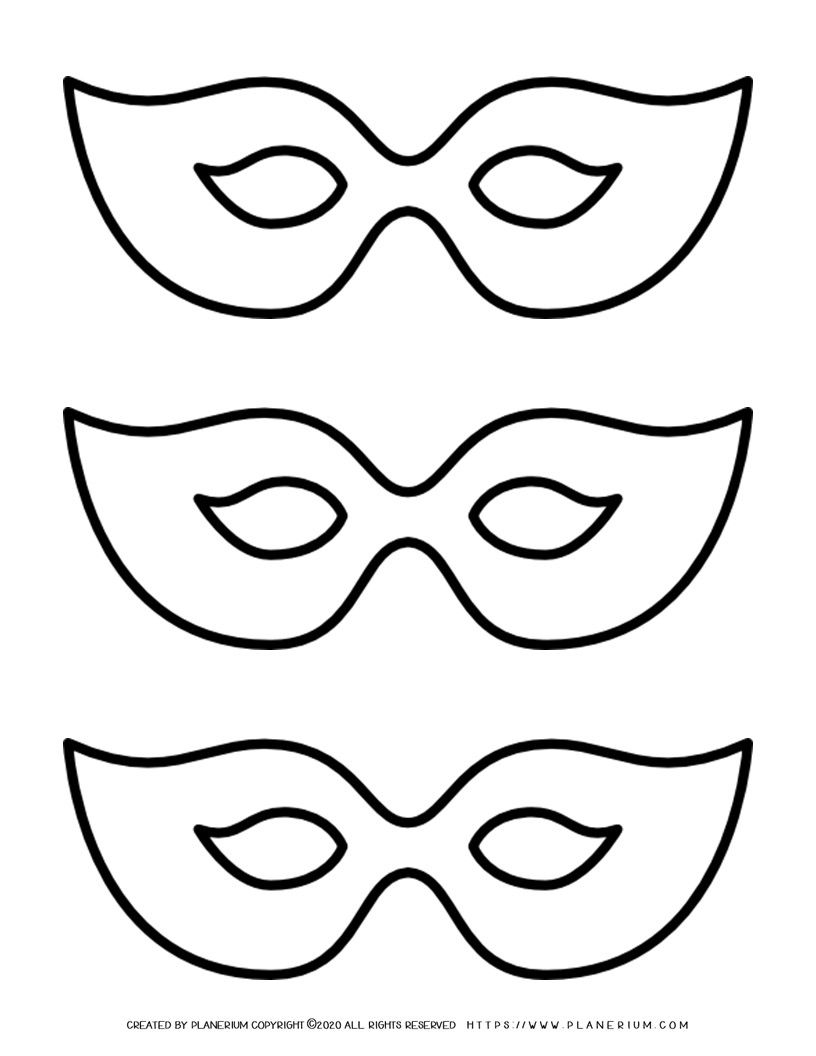 Mask Template Printable Planerium