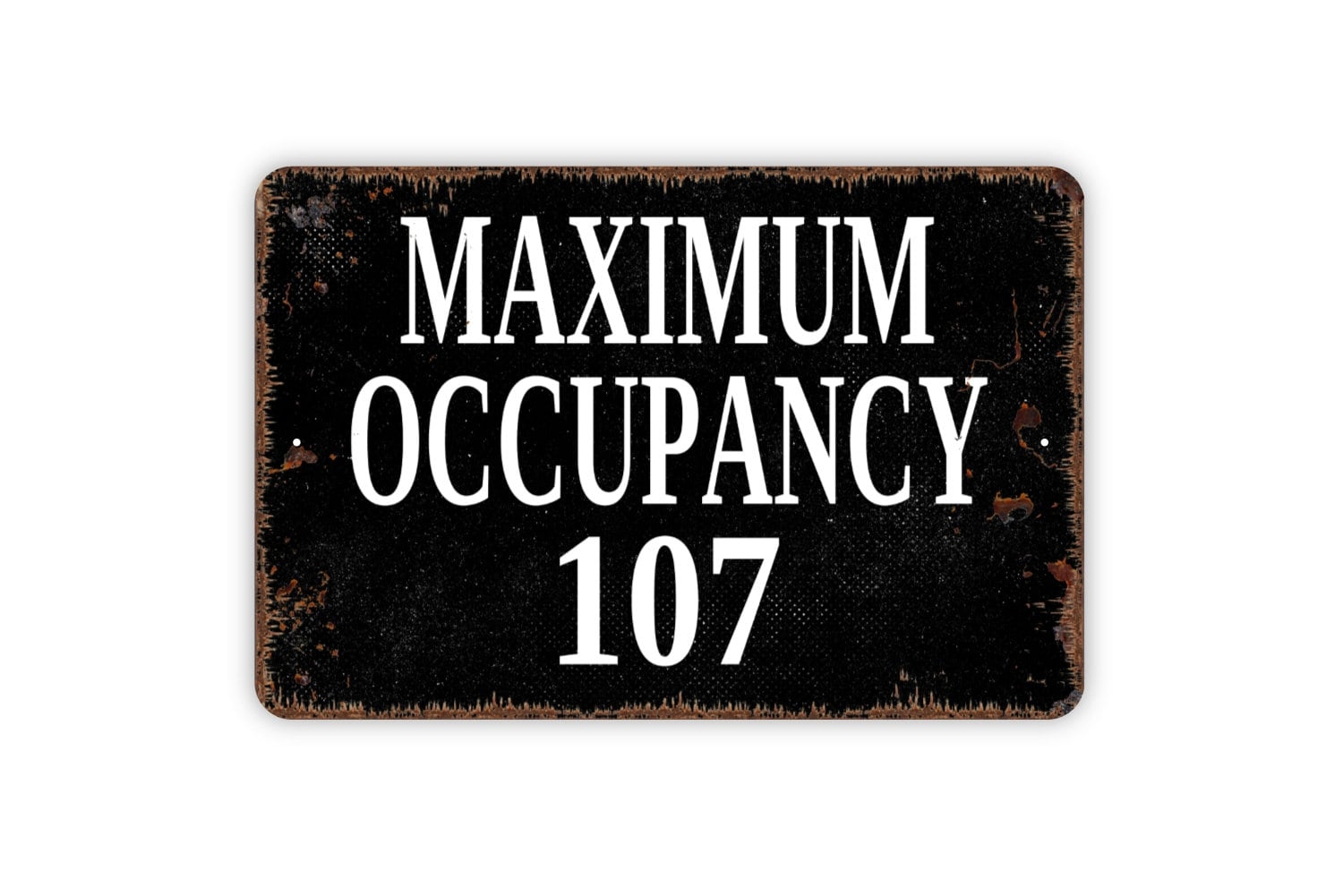 Maximum Occupancy Sign Personalized Custom Business Metal Wall Art Etsy
