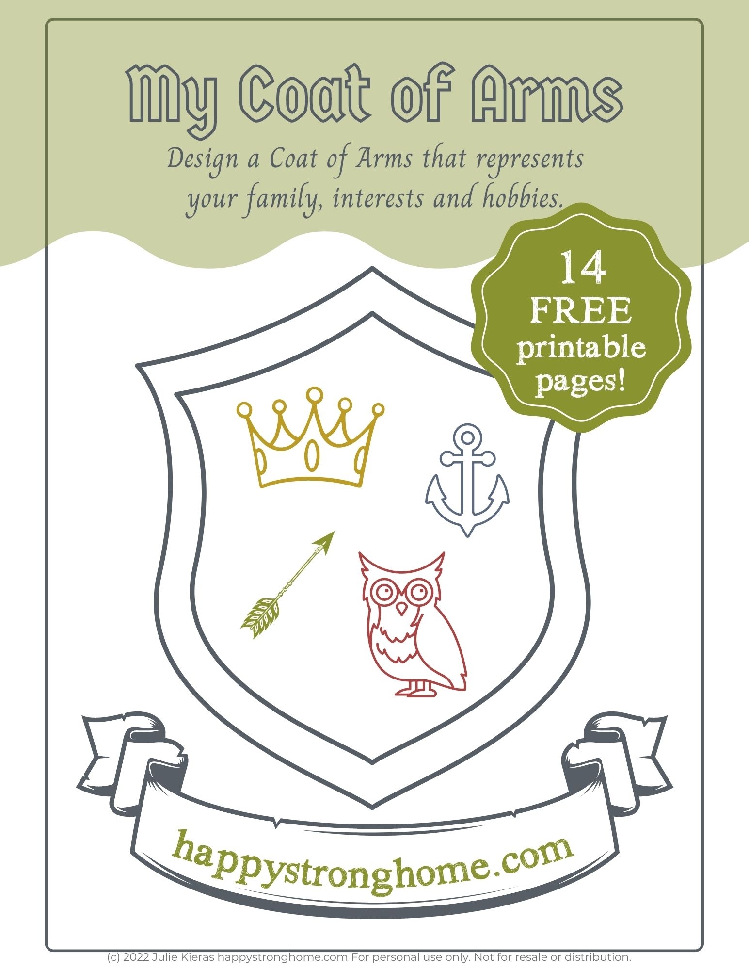 Blank Coat Of Arms Template Printable