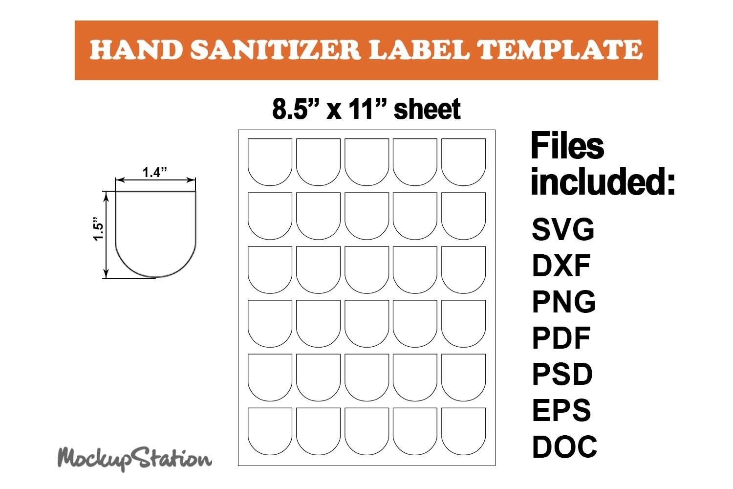 Printable Hand Sanitizer Template Free
