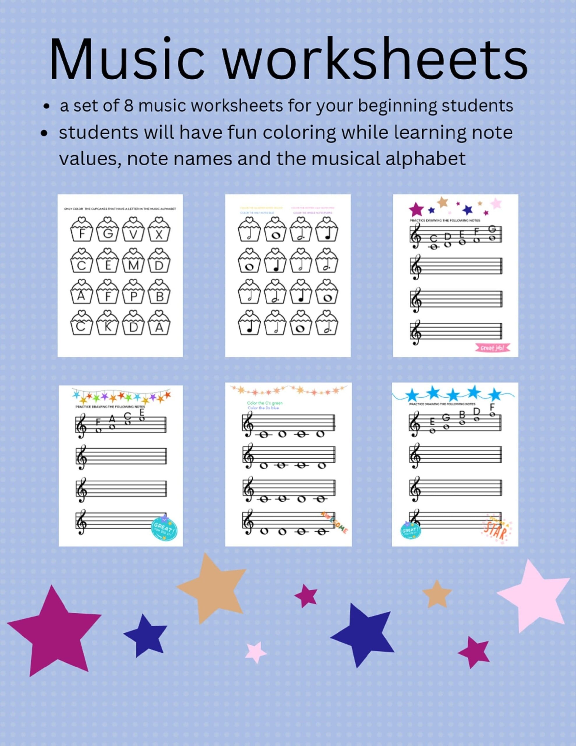 Music Worksheets Piano Lessons Music Lessons Music Theory Music Education Homeschool Music Printable Music Theory Worksheets Piano Teachers Etsy