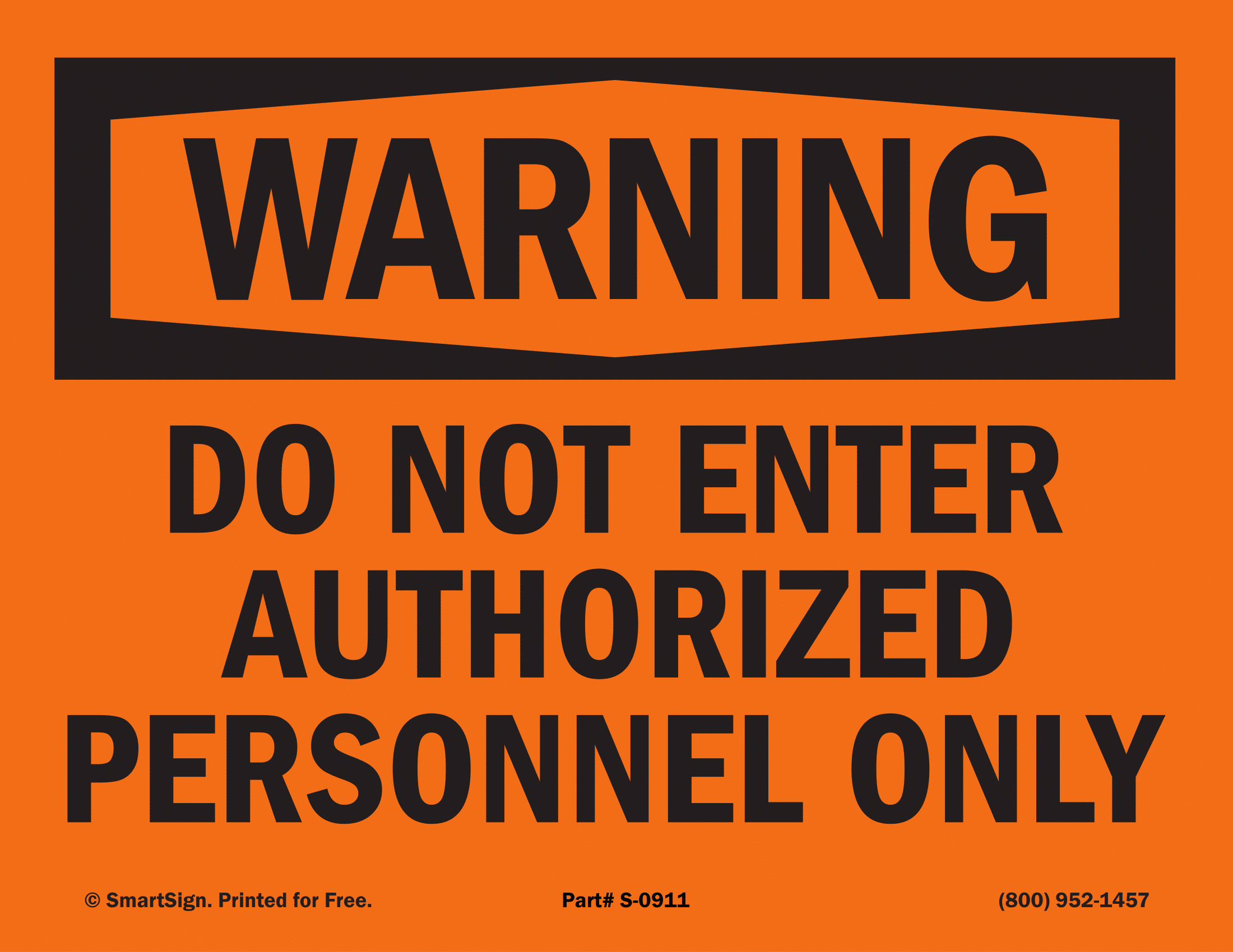 Free Do Not Enter Sign Printable