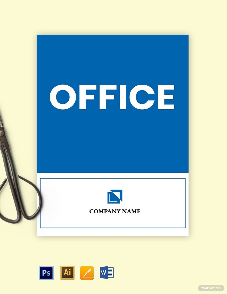 Free Printable Office Door Sign Template