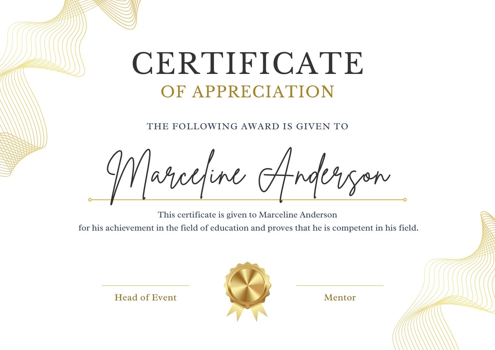 Page 2 Free Printable And Customizable Award Certificate Templates Canva