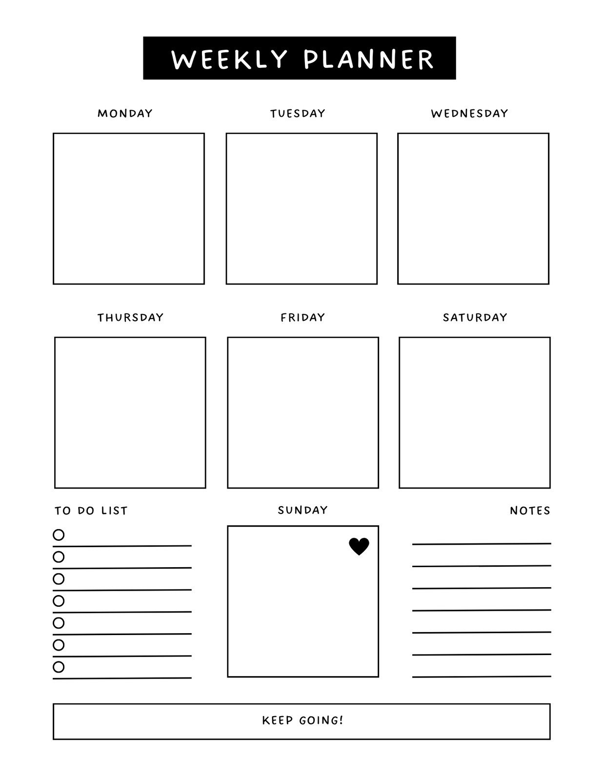 Weekly Journal Template Free Printable