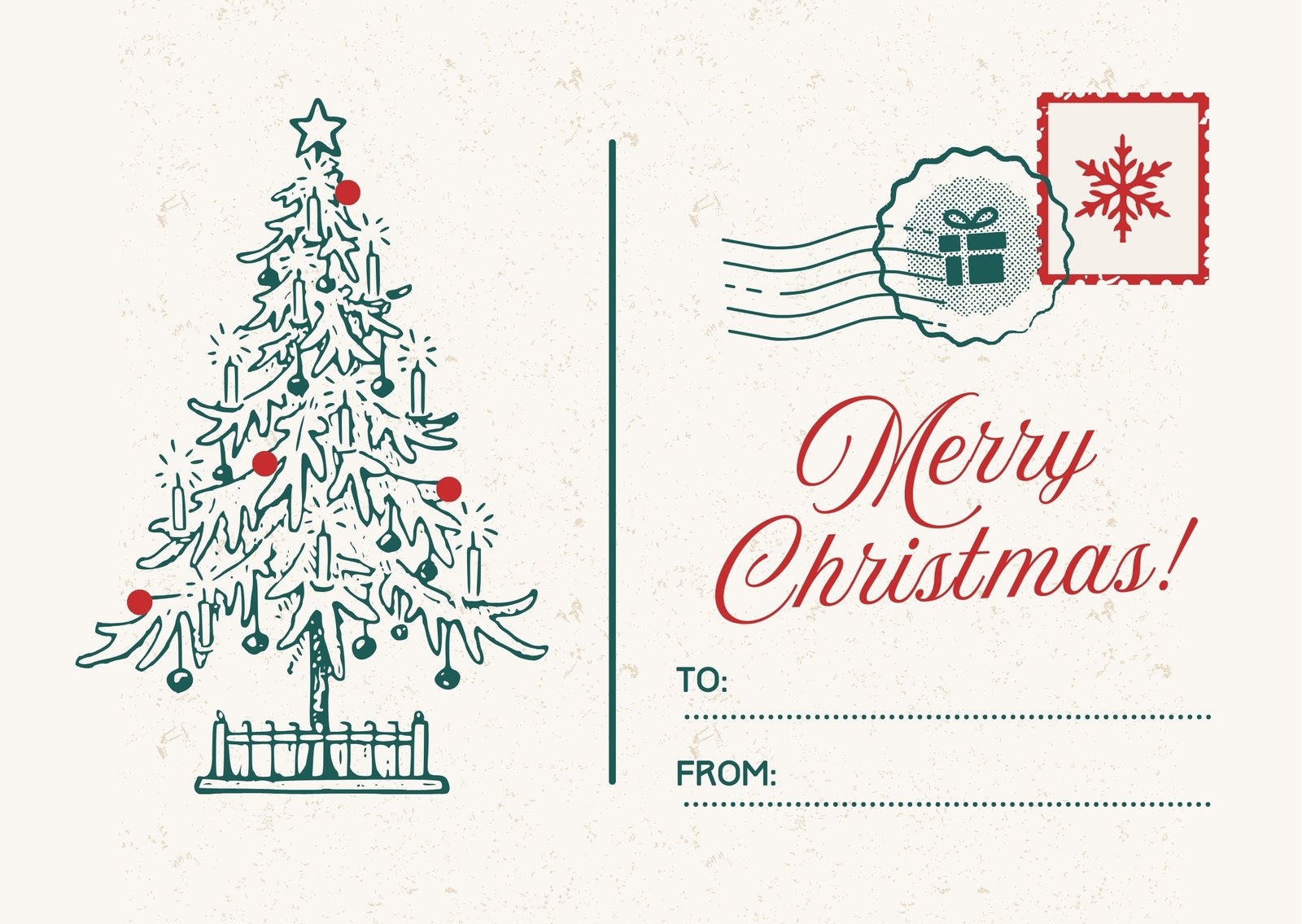 Free Printable Christmas Greeting Card Templates