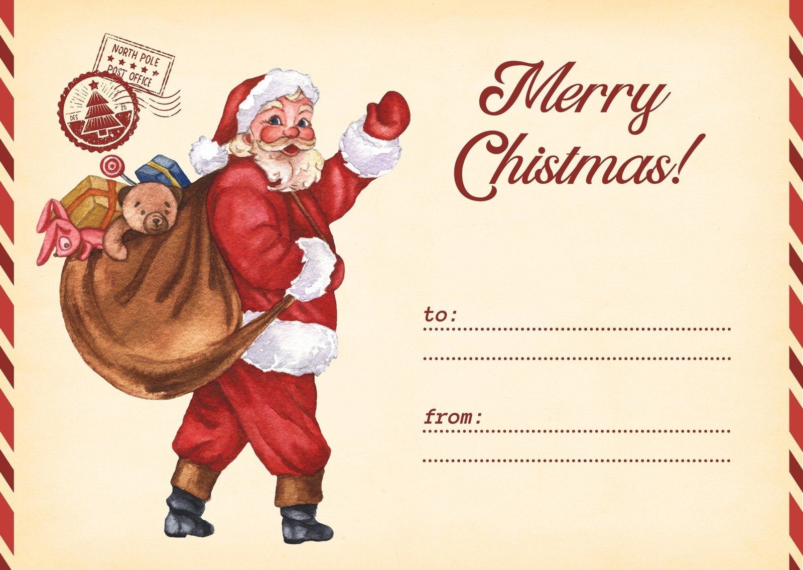 Page 7 Free Custom Printable Christmas Card Templates Canva