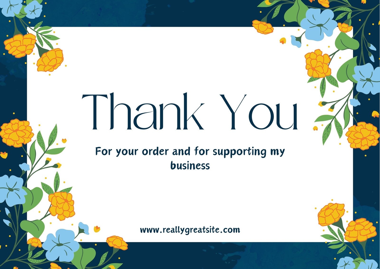 Free Printable Thank You Postcard Templates