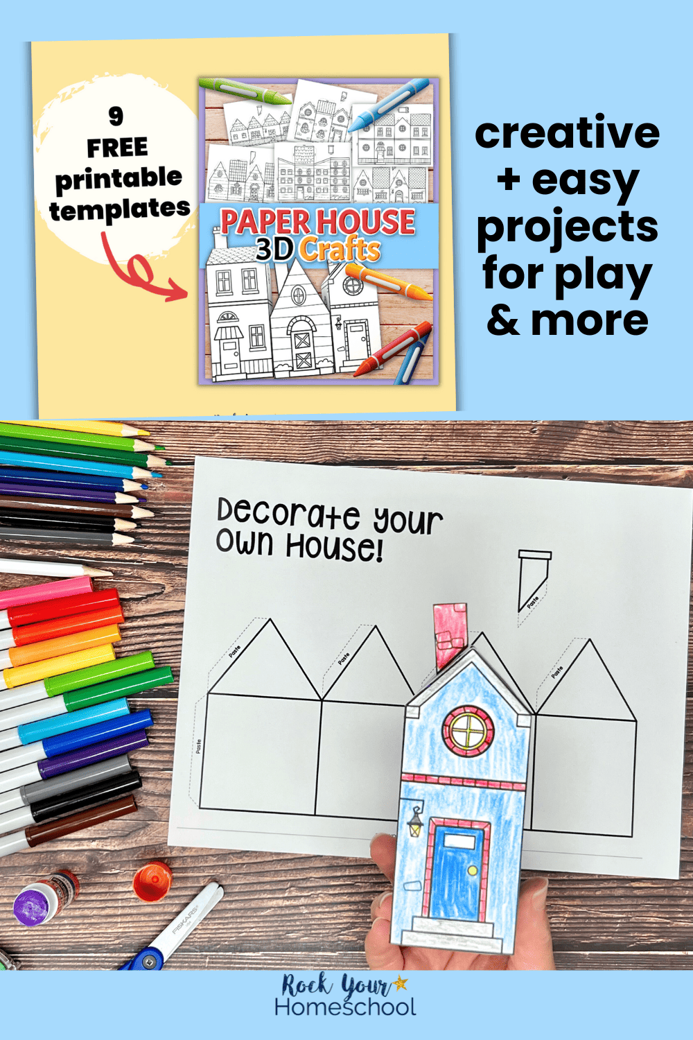 Free Printable Paper House Templates