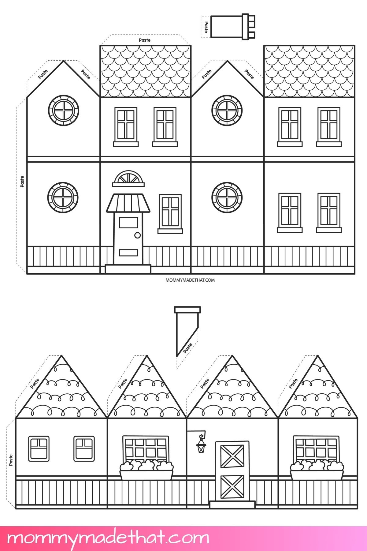 Free Printable Paper House Templates
