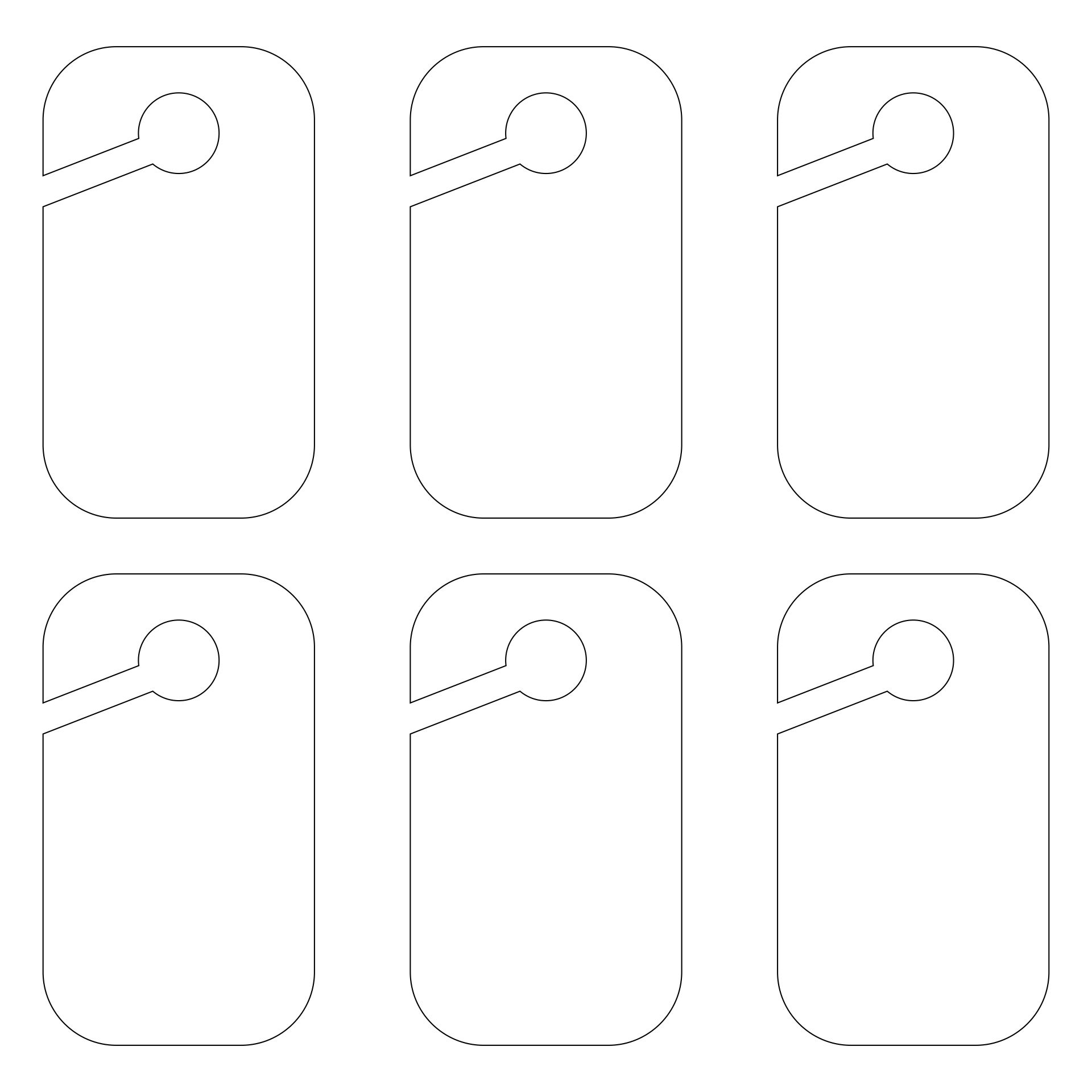 Free Printable Car Hang Tag Template
