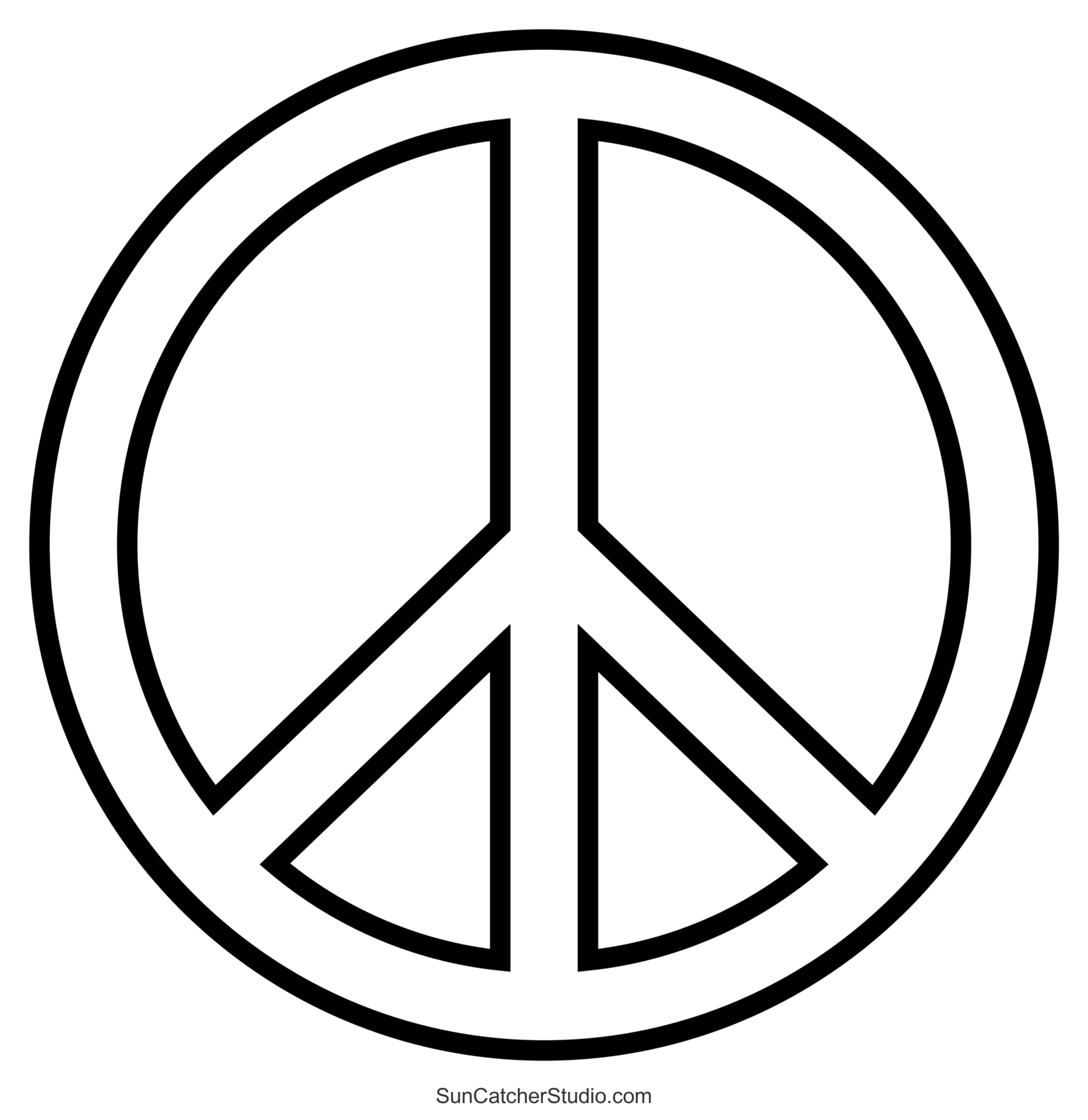 Free Printable Templates Of Peace Signs