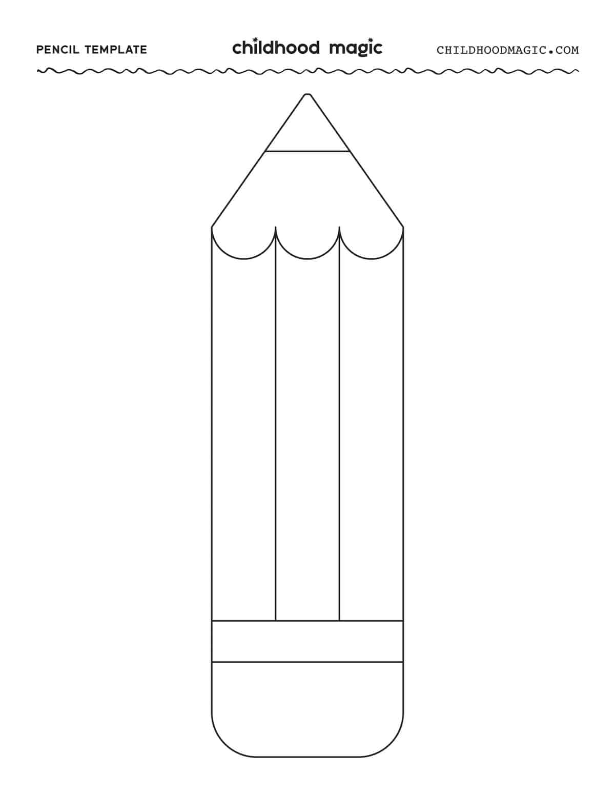 Free Pencil Template Printable
