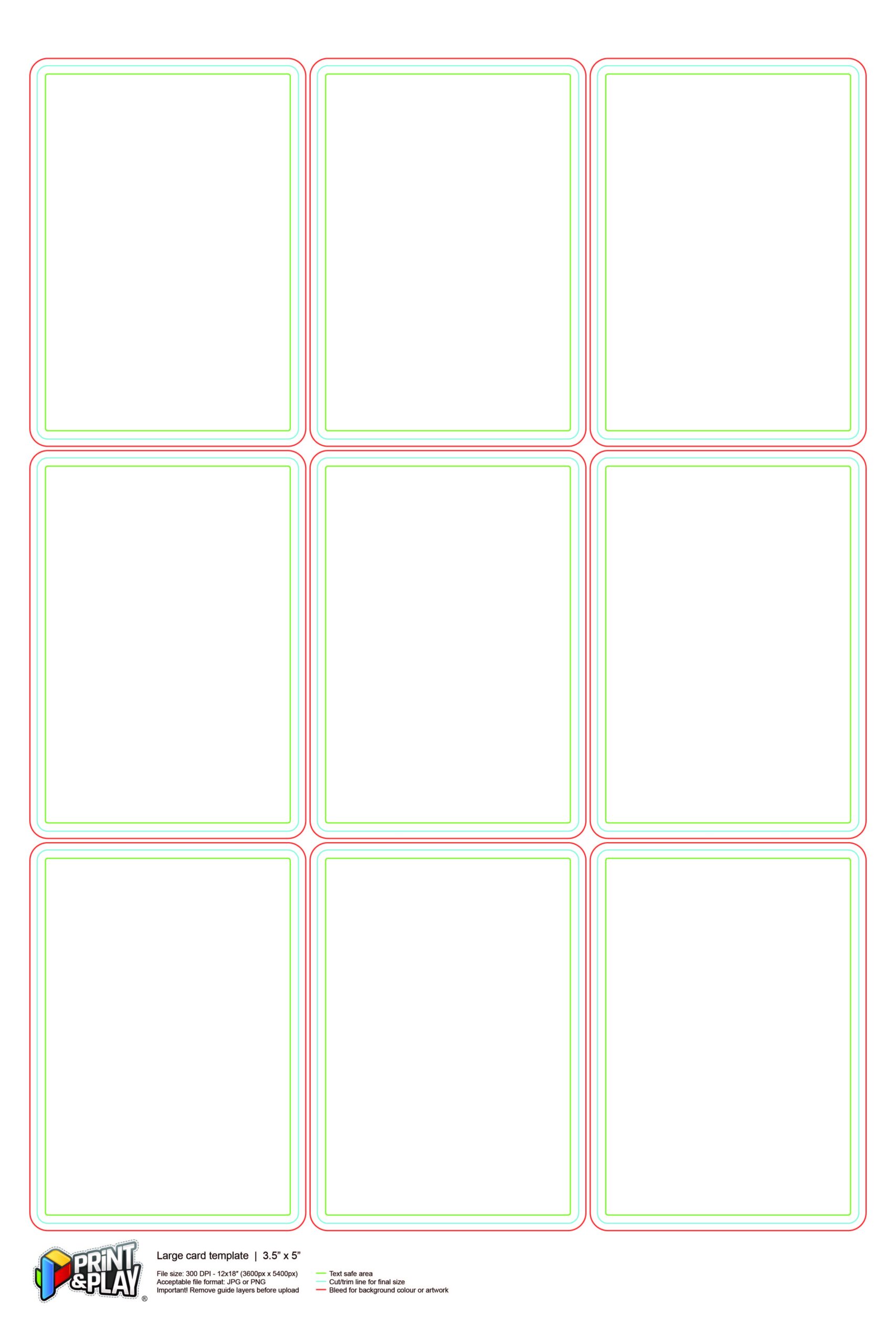Printable Blank Playing Card Template