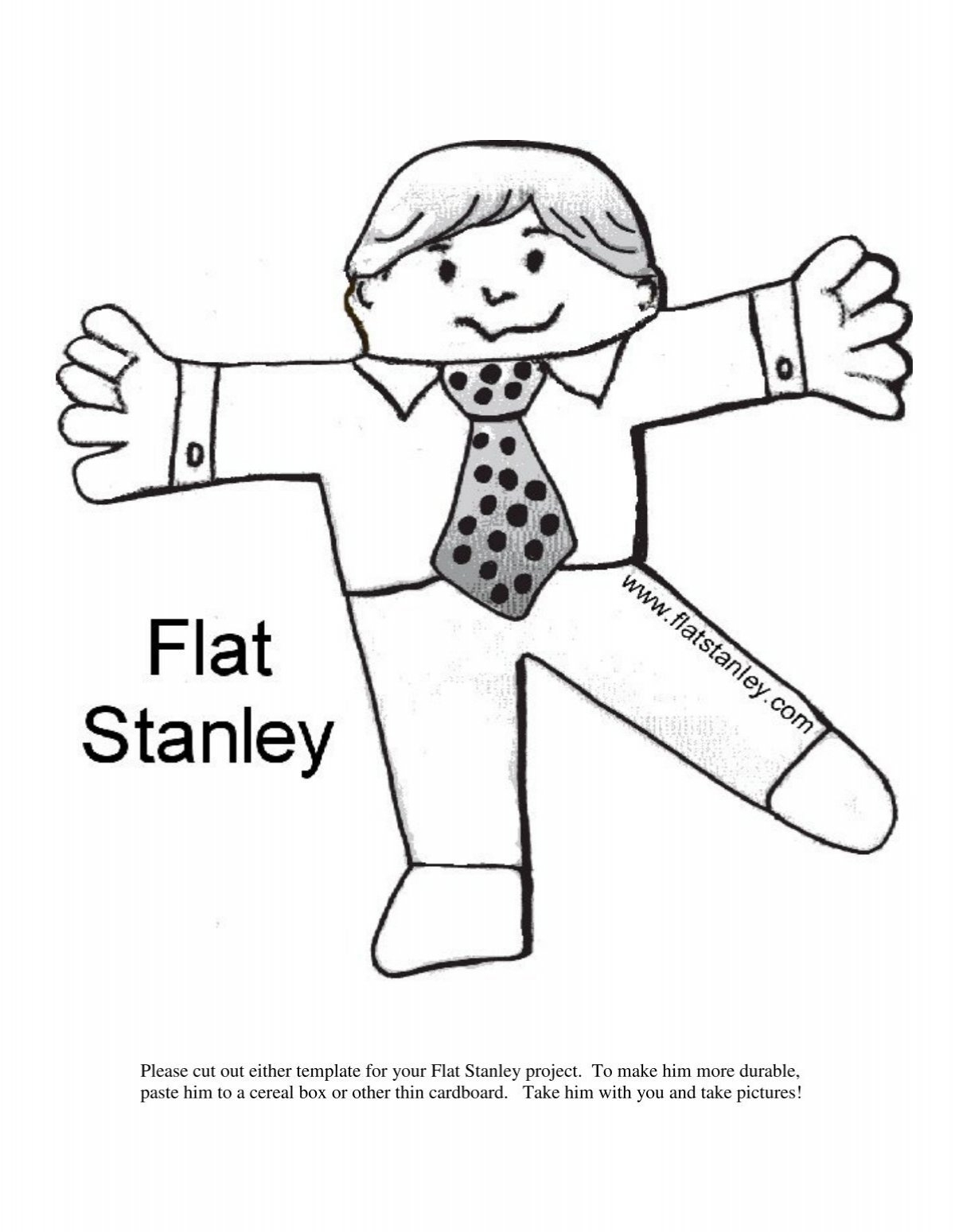 Free Printable Flat Stanley Template