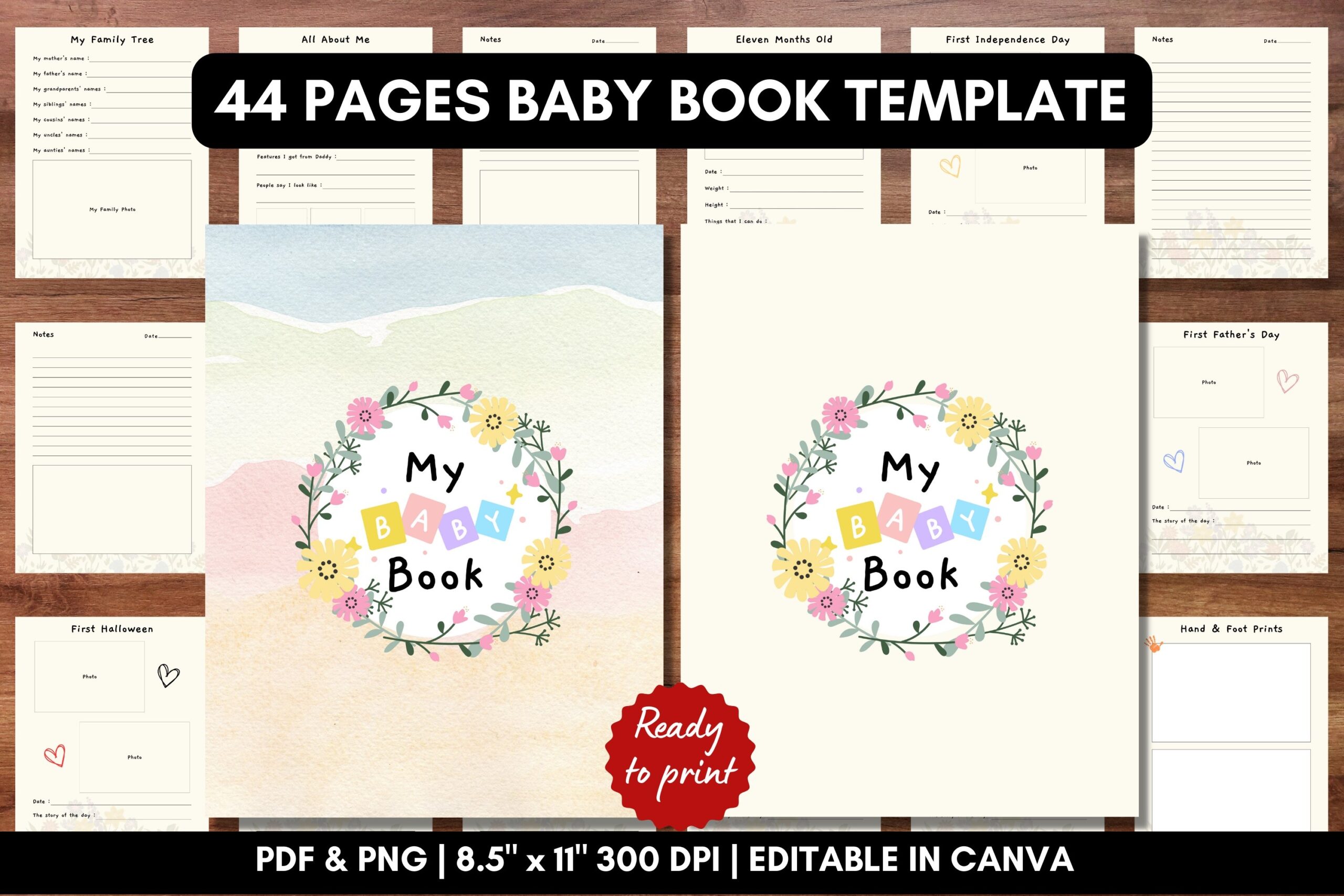 Free Printable Baby Book Templates