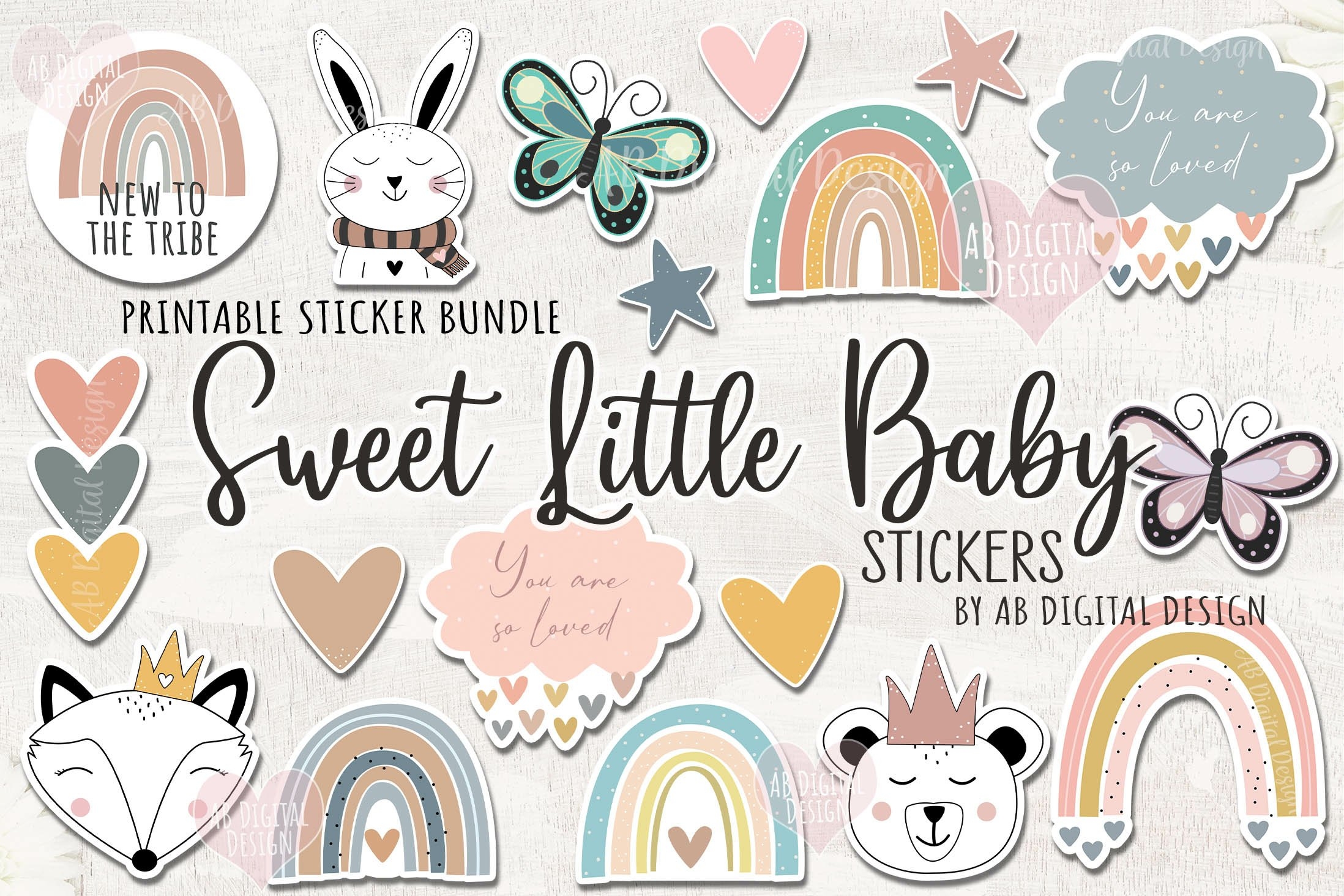 Printable Baby Scrapbook Stickers Baby Journal