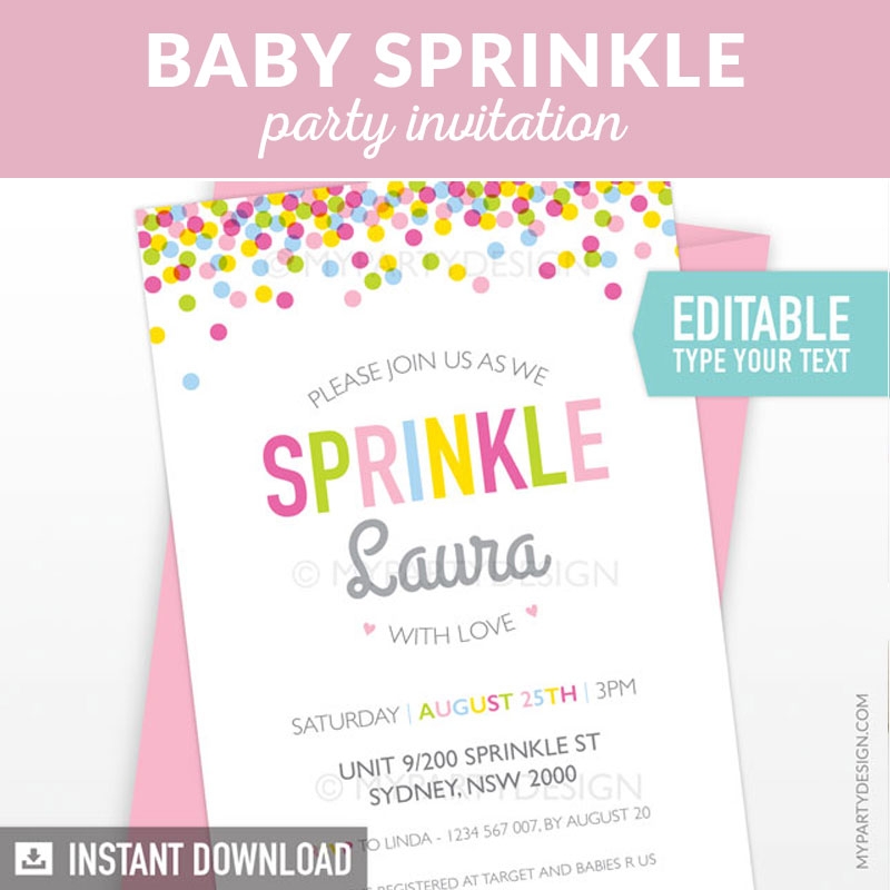 Free Printable Baby Sprinkle Invitations Templates