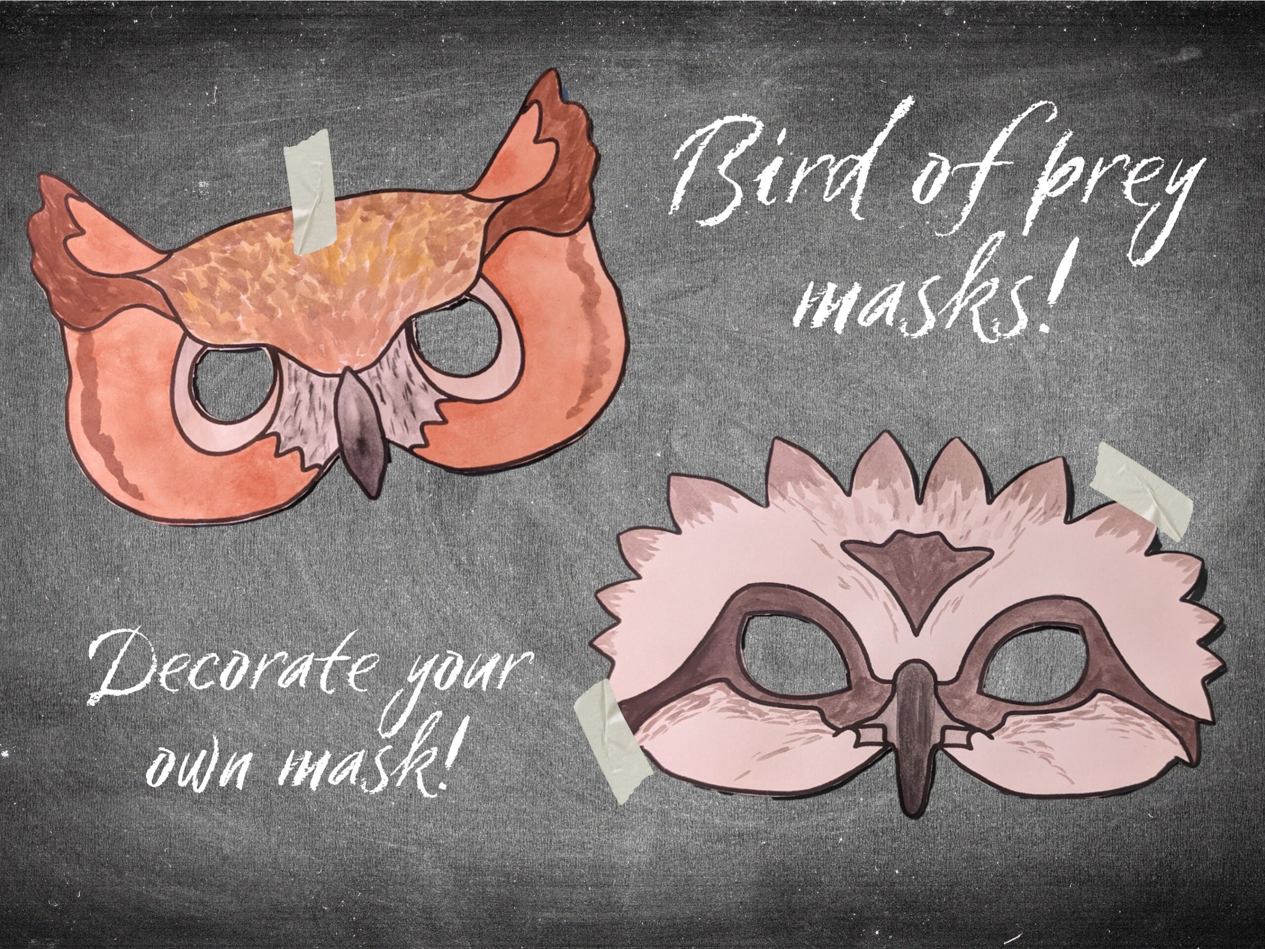 Printable Bird Mask Etsy