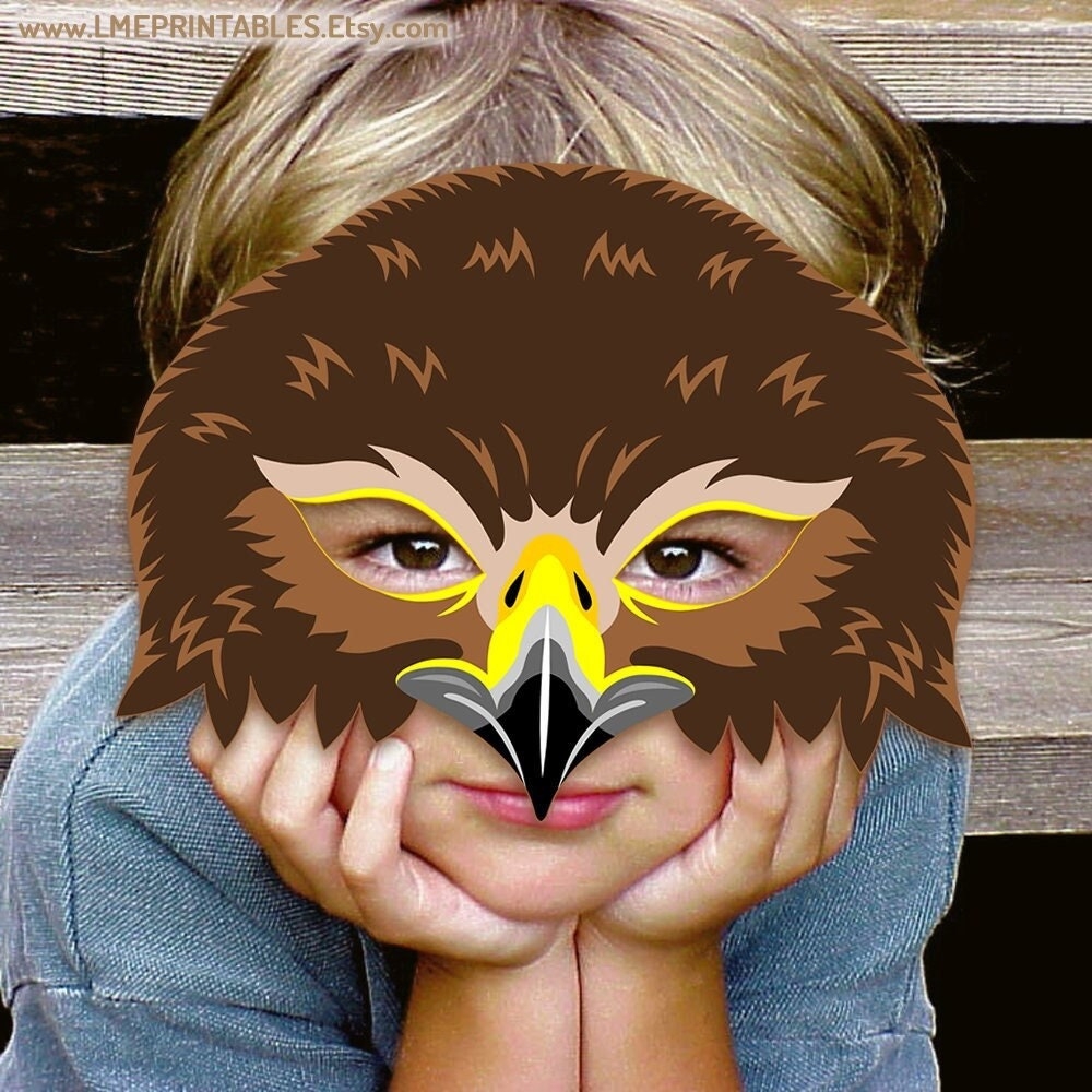 Printable Bird Mask For Kids Etsy