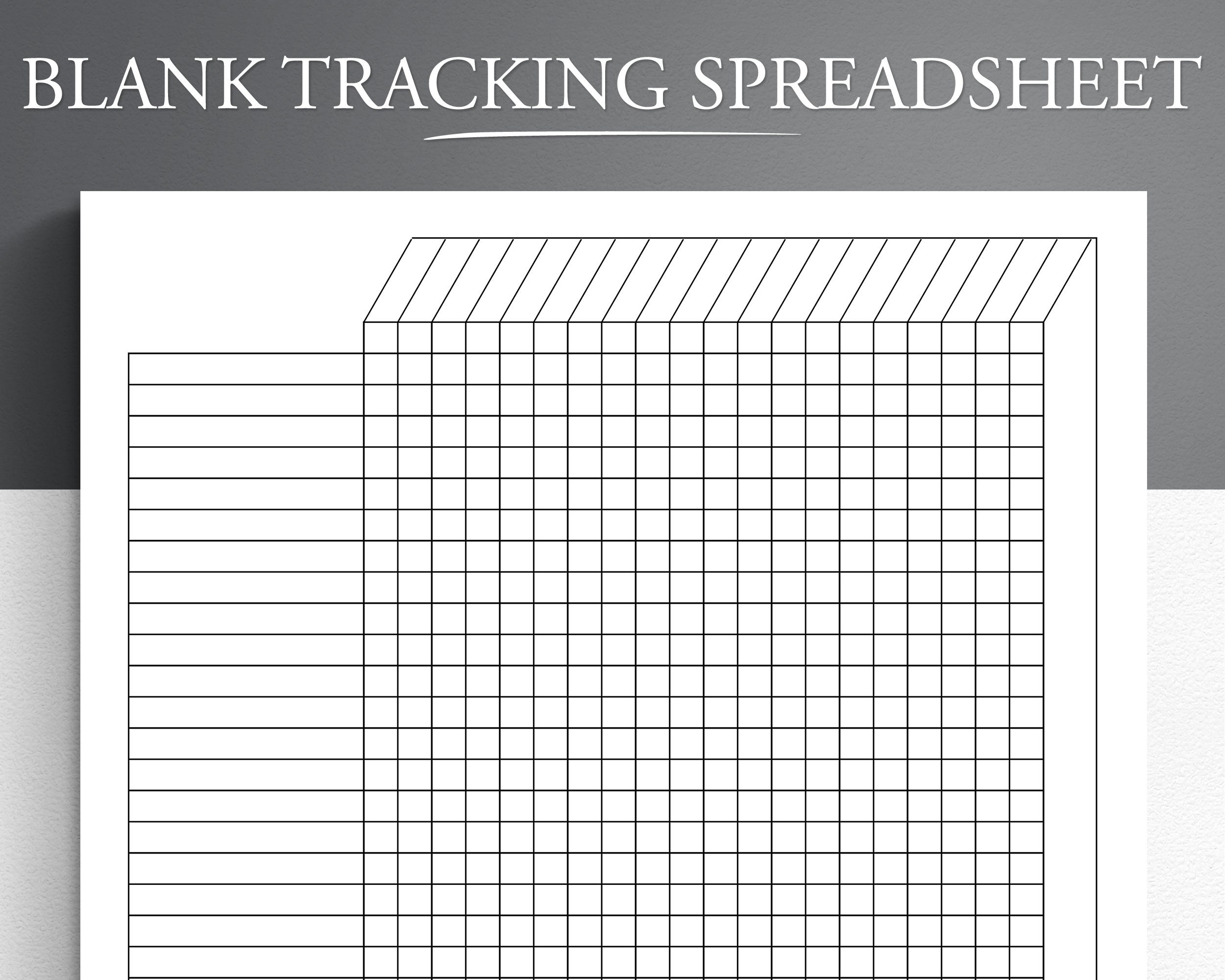 Free Printable Blank Spreadsheets