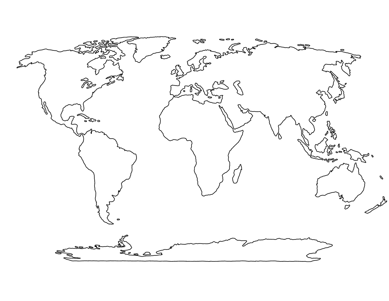 Printable Blank Outline Template