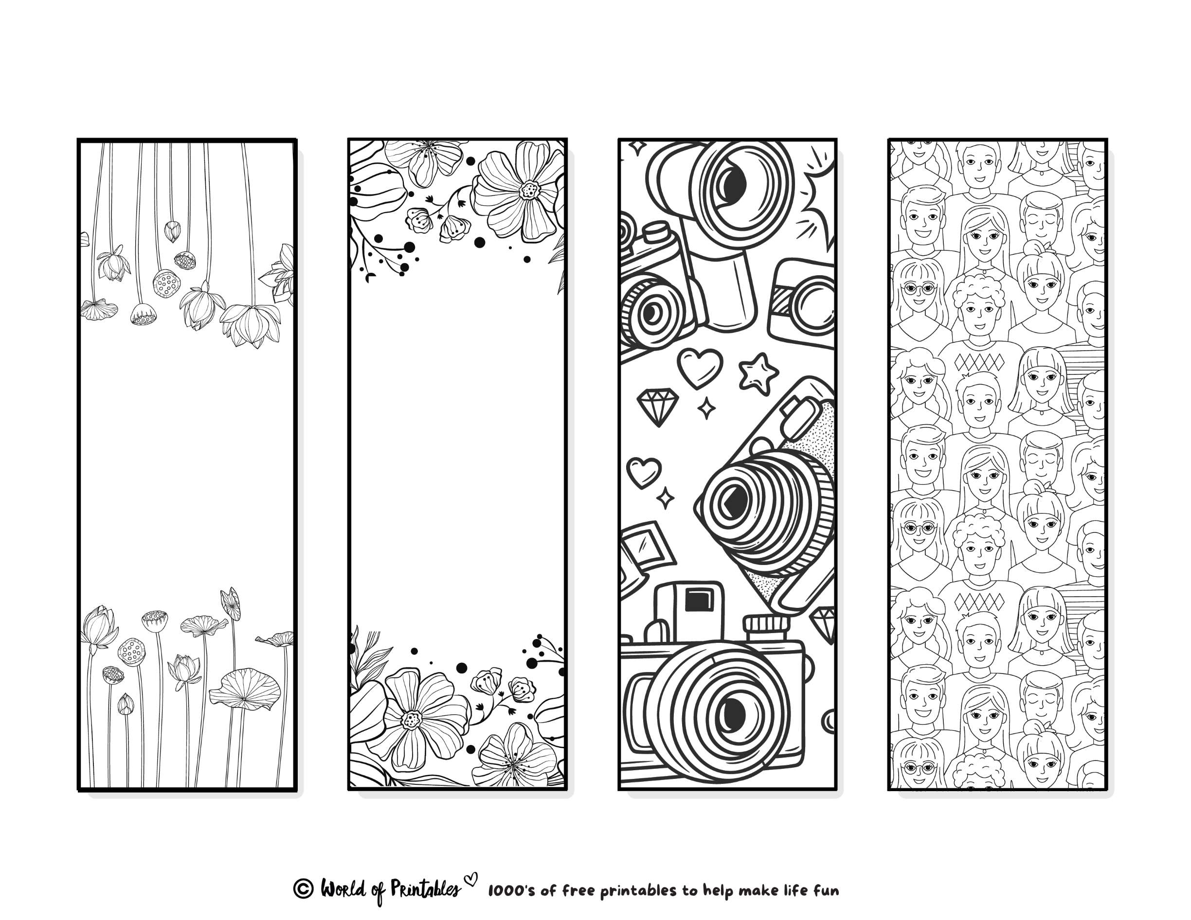 Printable Bookmarks To Color 120 For Adults U0026 Kids World Of Printables