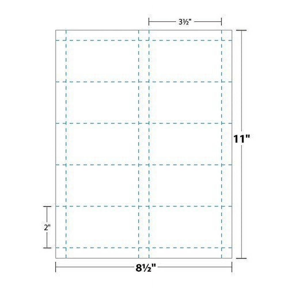 Printable Business Card Magnetic Sheets Pre Cut Business Cards Stock 5 Sheets 