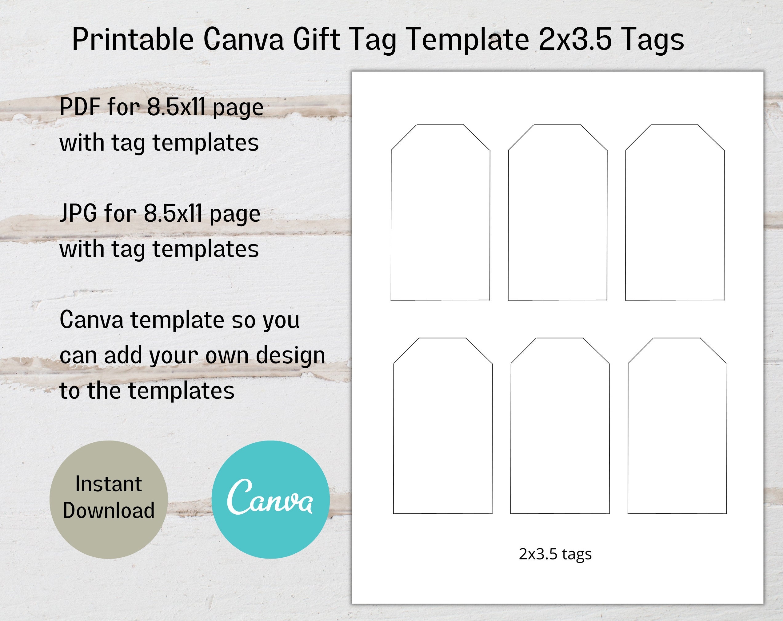 Free Printable Gift Tags Blank