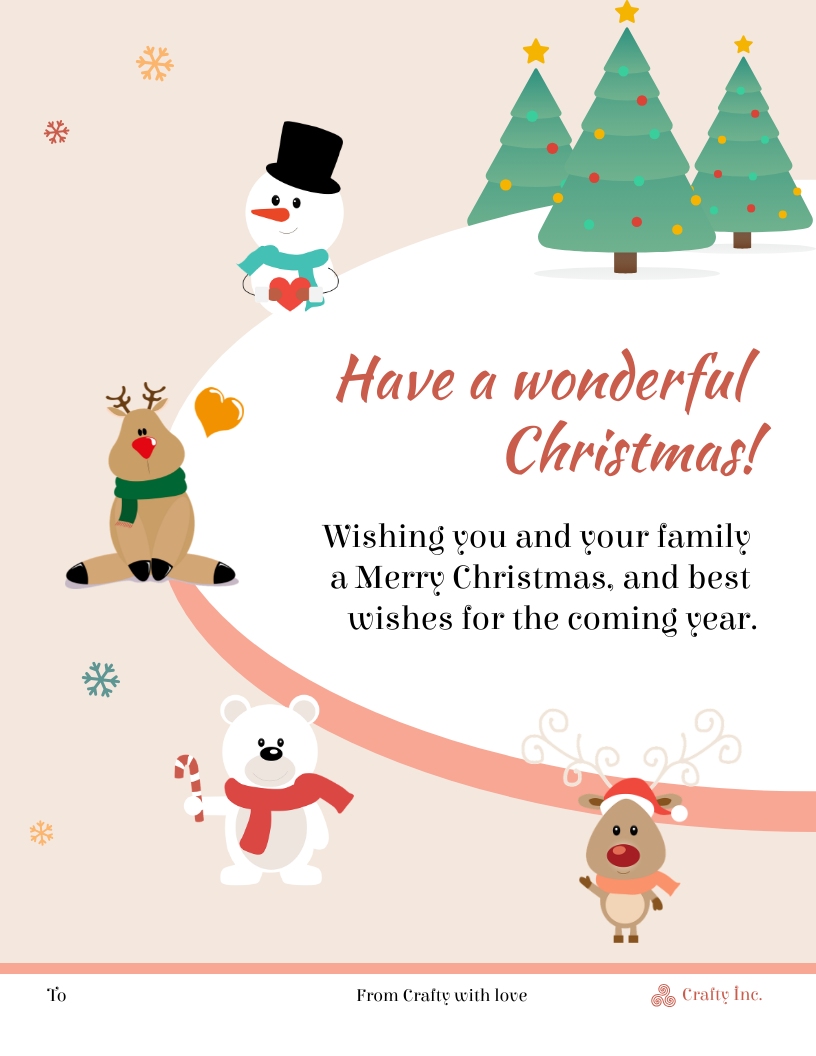 Free Christmas Card Templates Printable