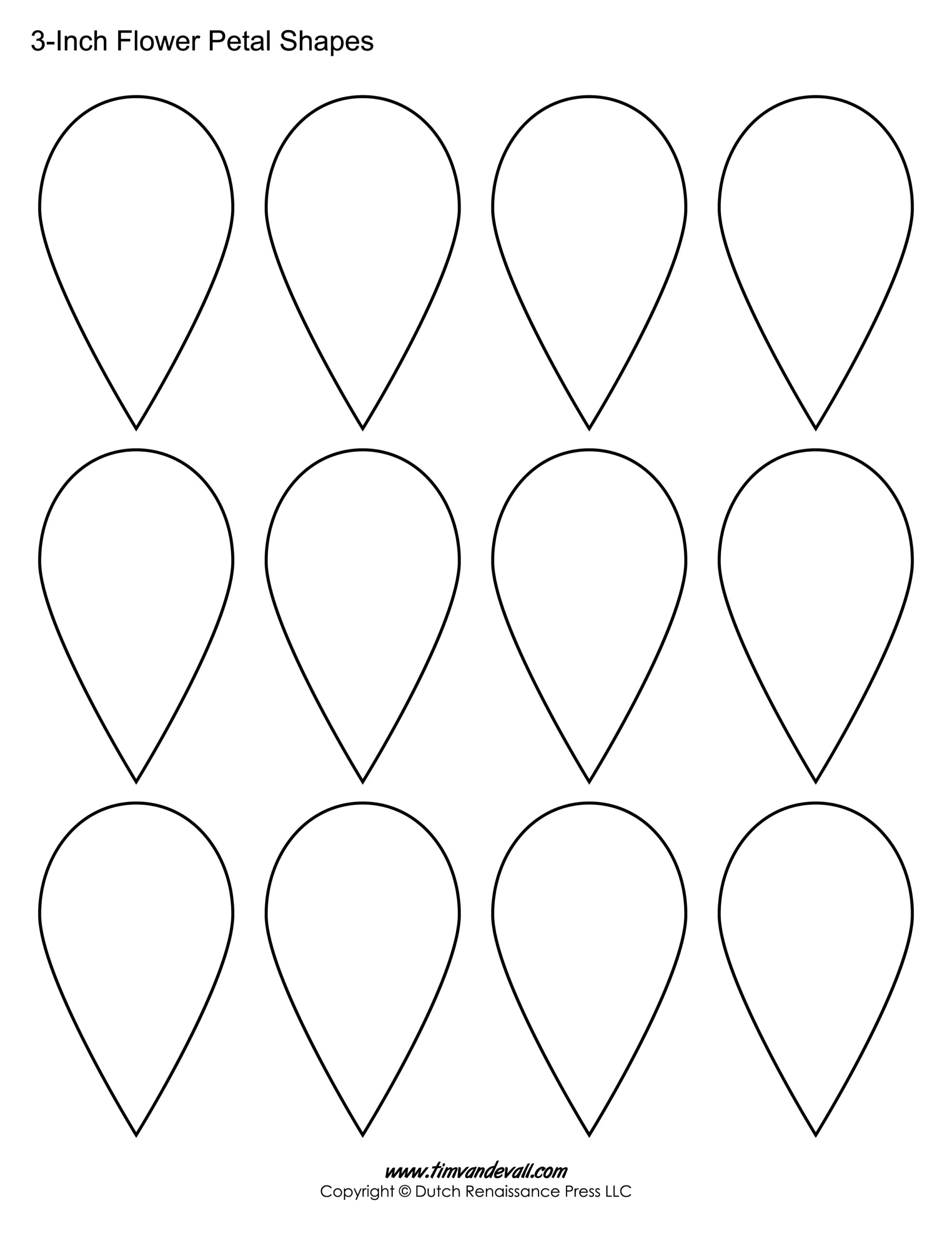 Free Printable Small Paper Flower Templates