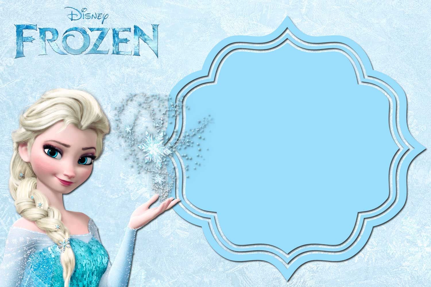Printable Frozen Invitation Template PNG Disney Frozen PNG Princess PNG Birthday Invitation PNG 21