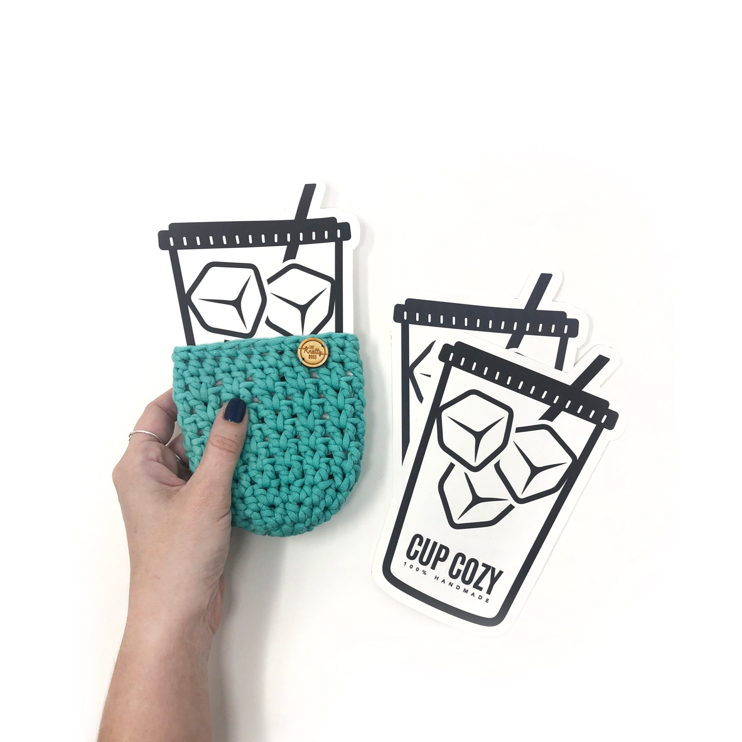 PRINTABLE Ice Cup Cozy Insert DIGITAL PDF Cold To go Coffee 