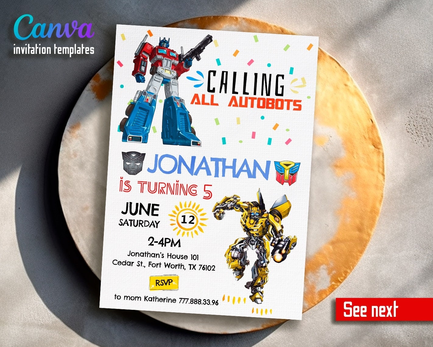 Printable Invite Rescue Bots Birthday Invitation Bumblebee Invitation Transformers Party Optimus Prime Invite Autobots Party Invitation Etsy