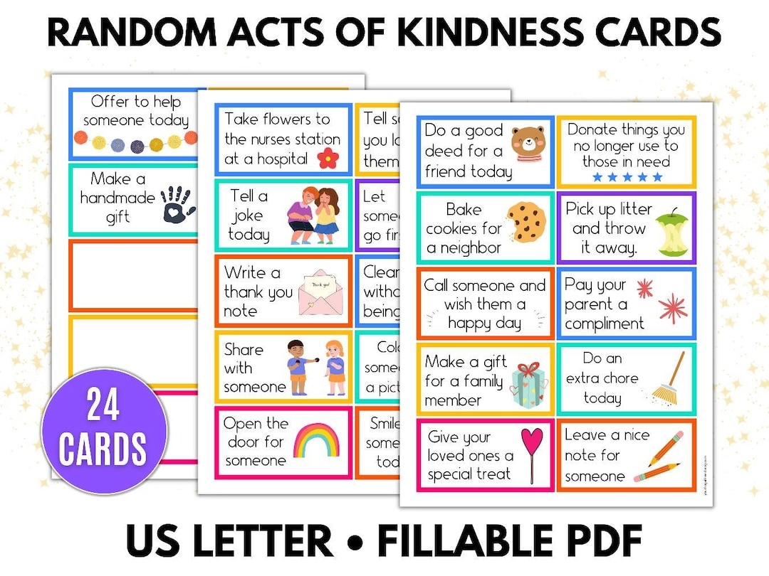 Free Printable Kindness Card Template