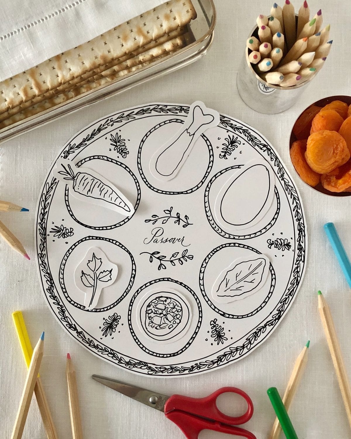 Seder Plate Template Printable Free