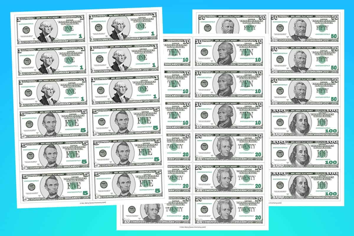Free Money Template Printable